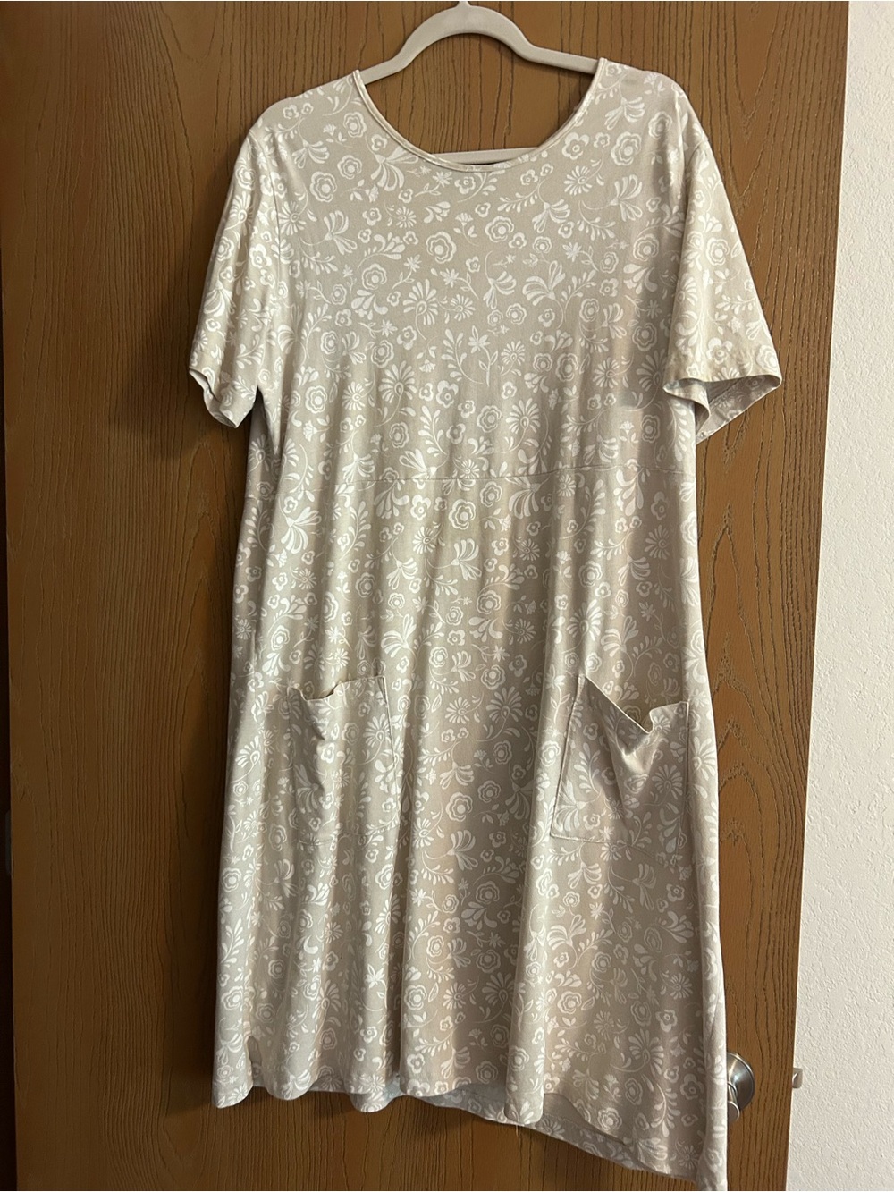 Fresh Produce Cream Floral Pocket Midi Dress with Ivory Print